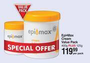 Dis-Chem Epi-max cream value pack 400g plus 125g-per pack offer