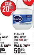 Dis-Chem Eulactol heel balm tub or jar-50g each offer