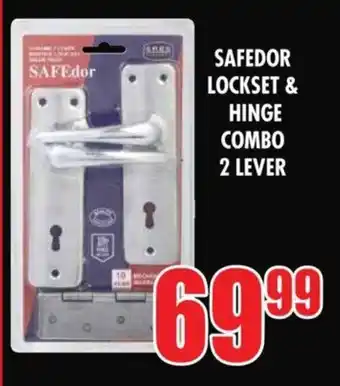 Boxer SAFEDOR LOCKSET & HINGE COMBO 2 LEVER offer