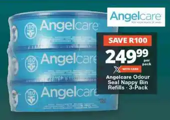 Angelcare Odour Seal Nappy Bin Refills 3-Pack