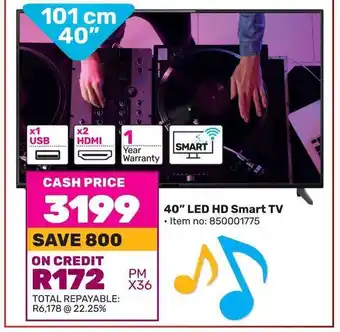 Game JVC 40" LED HD Smart TV offer