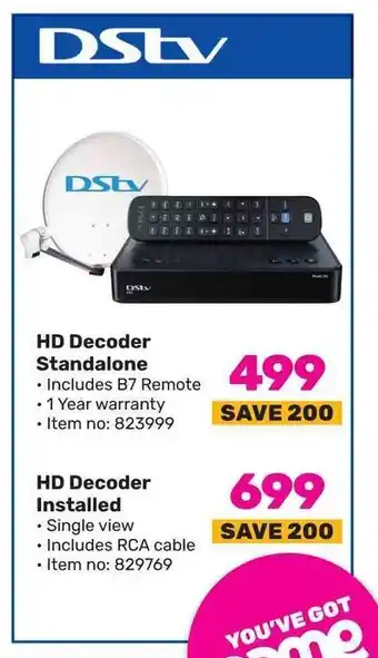 Game HD Decoder Installed offer