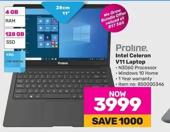 Game Proline Intel Celeron V11 Laptop offer