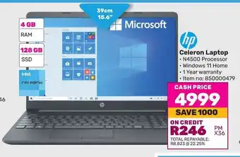 Game HP Celeron Laptop offer