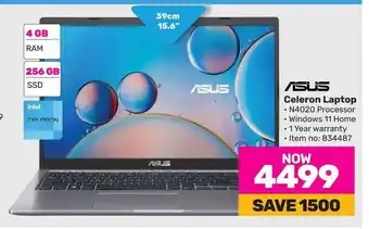 Game ASUS Celeron Laptop offer