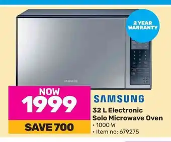 Game SAMSUNG 32 L Electronic Solo Microwave Oven offer