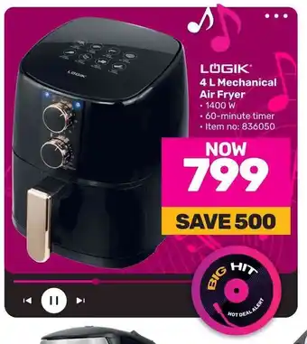 Game LOGIK 4 L Mechanical Air Fryer offer
