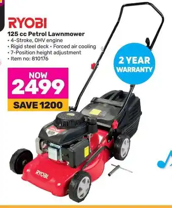 Game RYOBI 125 cc Petrol Lawnmower offer