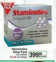 Stamino Gro Value Pack 120 Tablets Plus 30 Tablets-Per Pack