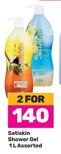 Game Satiskin Shower Gel 1 L Assorted offer