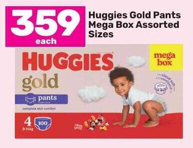 Huggies gold size 2024 4 mega box