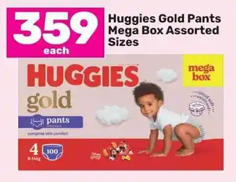 Game Huggies Gold Pants Mega Box Assorted Sizes offer