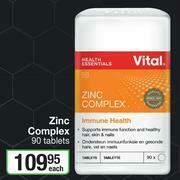 Dis-Chem Vital Zinc Complex 90 Tablets-Each offer