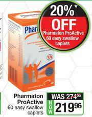 Dis-Chem Pharmaton Pro Active 60 Easy Swallow Caplets offer