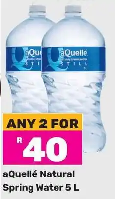 Game AQuellé Natural Spring Water 5 L offer