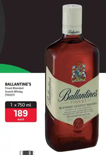 BALLANTINE'S Finest Blended Scotch Whisky