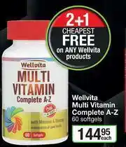 Dis-Chem Wellvita Multi Vitamin Complete A-Z 60 Softgels-Each offer