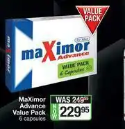 Dis-Chem Maximor Advance Value Pack-6 Capsules offer