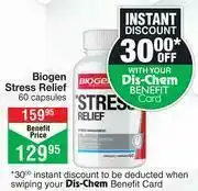 Dis-Chem Biogen Stress Relief-60 Capsules offer