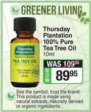 Dis-Chem Thursday Plantation 100% Pure Tea Tree Oil-10ml offer