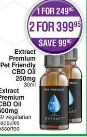 Dis-Chem Extract Premium Pet Friendly CBD Oil 250mg-30ml offer
