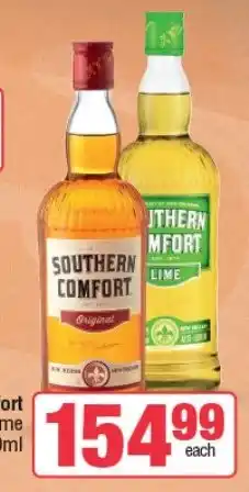 Southern Comfort Original or Lime 750ml