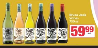 Spar Tops Bruce Jack Wines 750ml offer