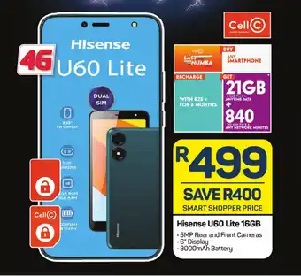 Pick n Pay Hisense U60 Lite 16GB offer