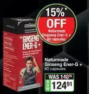 Naturmade Ginseng Ener-G+ -60 Capsules
