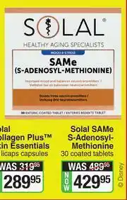 Dis-Chem Solal SAMe S-Adenosyl Methionine-30 Coated Tablets offer