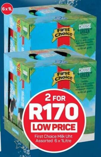 Pick n Pay First Choice Milk Uht Assorted 6 x 1Litre offer