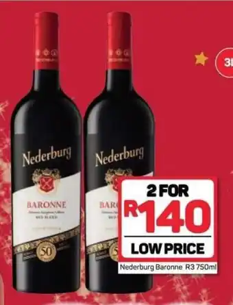 Pick n Pay Nederburg Baronne R3 750ml offer
