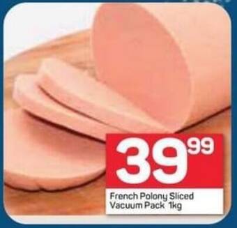 Pick n Pay French Polony Sliced Vacuum Pack 1kg offer
