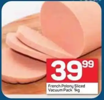 French Polony Sliced Vacuum Pack 1kg