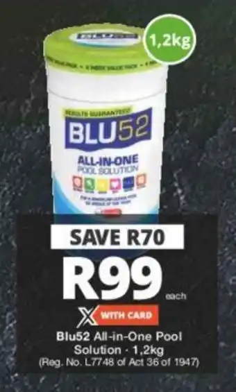 Checkers Blu52 All-in-One Pool Solution 1,2kg offer