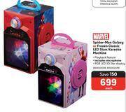 Makro Marvel spider-man galaxy or frozen classic led stars karaoke machine-each offer
