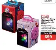 Makro Marvel spider-man galaxy or frozen classic led stars karaoke machine-each offer