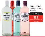 Makro Stretton's london dry gin or flavours-750ml offer