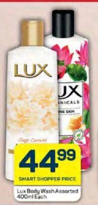 Pick n Pay Lux Body Wash Assorted 400ml Each offer