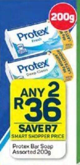 Protex Bar Soap Assorted 200g offer at Pick n Pay