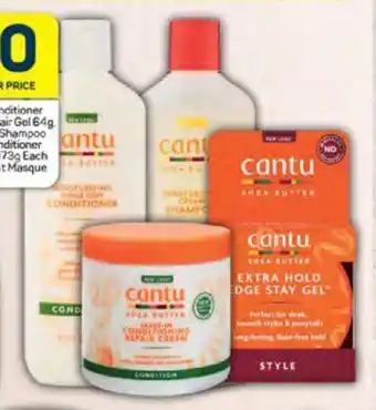 Pick n Pay Cantu Rinse-out Conditioner, Extra Hold Hair Gel, Moisturising Cream Shampoo 400ml, Leave-in Conditioner or Treatment 173g offer