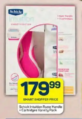 Schick Intuition Razor Handle +Cartridges Variety Pack