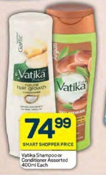 Pick n Pay Vatika Shampoo or Conditioner Assorted 400ml Each offer