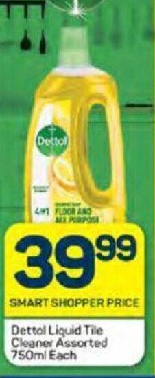 Pick n Pay Dettol Liquid Tile Cleaner Assorted 750ml Each offer