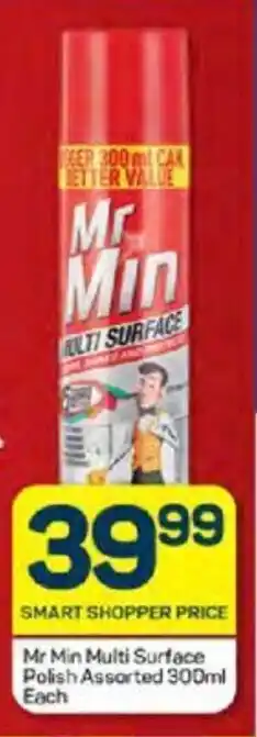 Mr Min Multi Surface Polish Assorted 300ml Each