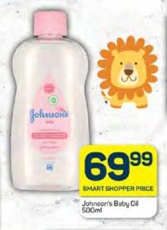 Pick n Pay Johnson's Baby Oil 500ml offer