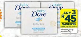 Pick n Pay Dove Baby Soap Assorted 75g offer