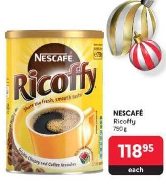 Makro NESCAFÉ Ricoffy 750g offer