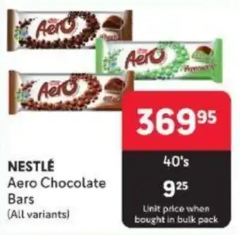 Makro NESTLÉ Aero Chocolate Bars (All variants) offer