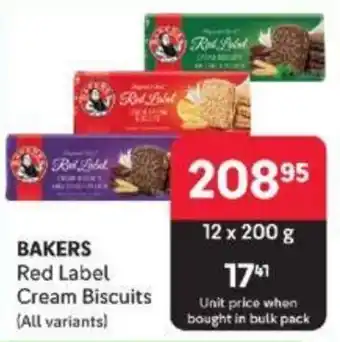 Makro BAKERS Red Label Cream Biscuits (All variants) offer